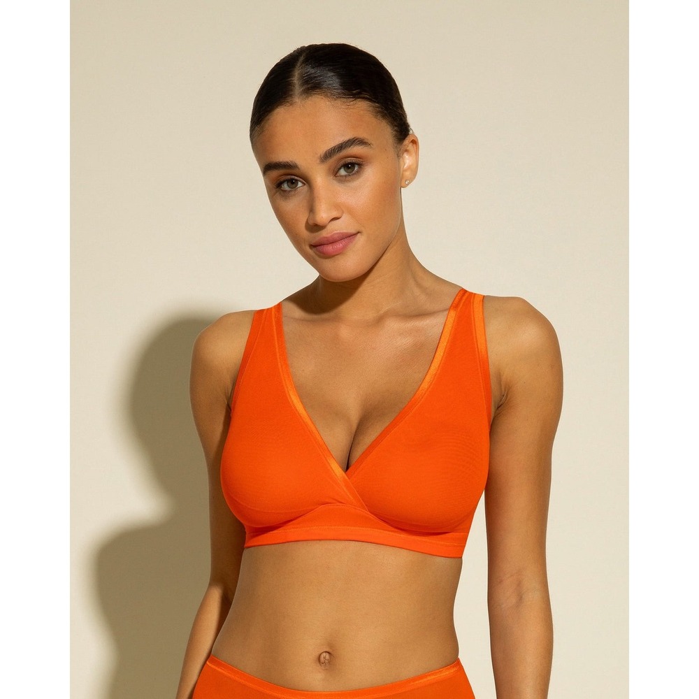 Cosabella Soire Confidence Curvy Bralette Sicilian Orange 2X